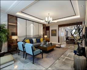 怡馨佳苑166平米新中式風格